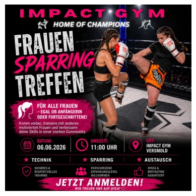 Frauen Sparring Treffen im Impact Gym Versmold